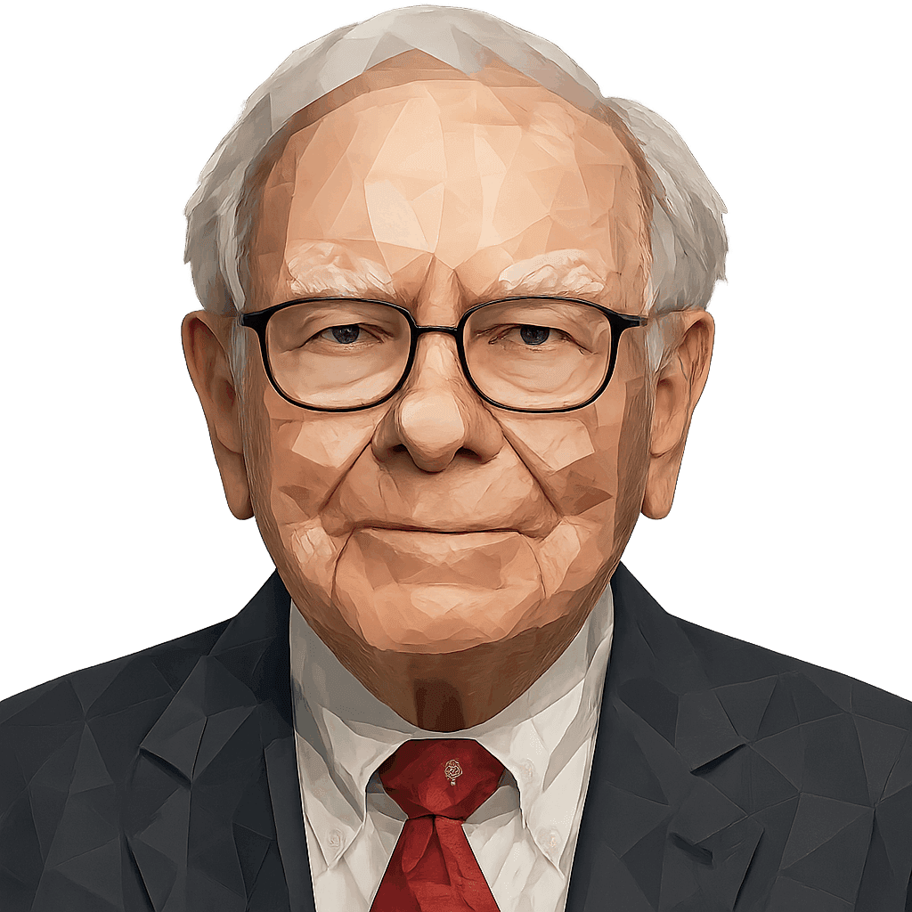 Geometric portrait of Warren Buffett